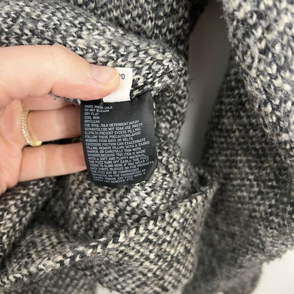 Uniqlo Womens Wool Blend Tweed Cardigan Longline Brown Gray Size XS - Picture 10 of 13